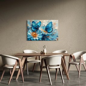 Kép - Kék pillangók (90x60 cm)