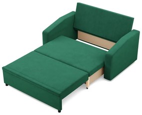 Zeus kanapé, bársony, hab töltet, döntött kartámasz, zöld