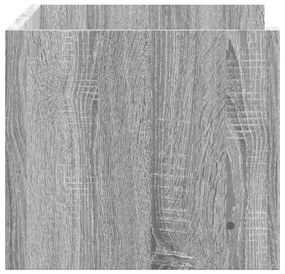 szürke sonoma színű szerelt fa fali polc 70,5 x 35 x 30,5 cm