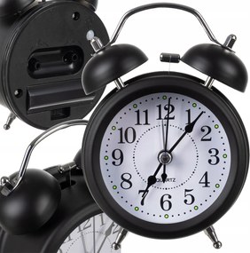 Retro Ébresztőóra Klasszikus Óra Világos Hangos Álló Loft Stílusú Ébresztő Led