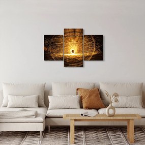 Egy izzó lemez képe (90x60 cm)