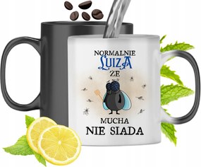 Mágikus Bögre Lujza Fekete Színváltós, fényképes nyomattal