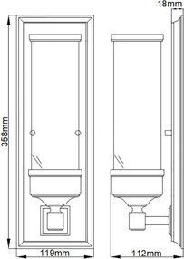 Elstead Lighting CAMBRIDGE BATH-CM1 Fali lámpa 1x40W/G9 IP44