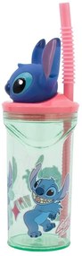 Disney Lilo és Stitch, A csillagkutya Easily Distracted 3D műanyag szívószálas pohár 360 ml