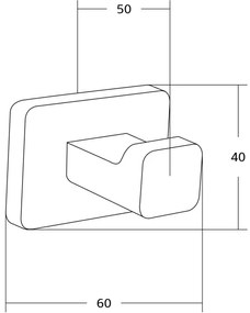 Mexen tartozékok, ASIS törölközőtartó, 1 kampós, arany, 7017635-50