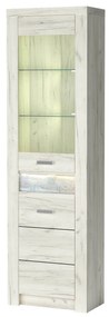 Vitrin Indie 23 (LED világítással) (fehér craft) . 1057819