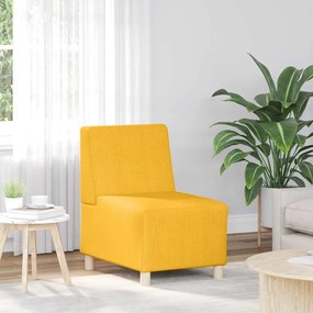 világossárga kordbársony szövet kanapéfotel 60 cm