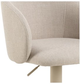 Bézs állítható magasságú karfás bárszék (ülésmagasság 86 cm) Eleanor – Actona