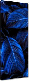 Vászonkép 40x100 Kék levelek