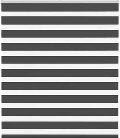 vidaXL zebrafüggönnyel fekete szövetszélesség 120,9 cm poliészter