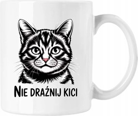 Cica bögre cica nem karcoló mém 2 fehér 330ml