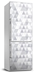 Hűtőre ragasztható matrica Szürke háromszög FridgeStick-70x190-f-77999938
