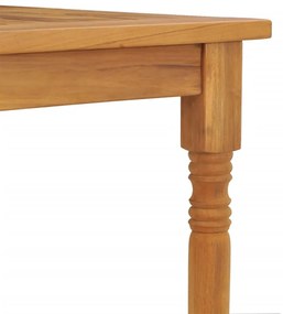 tömör tíkfa Batavia asztal 200 x 100 x 75 cm