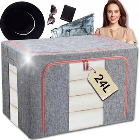 Tároló doboz rendszerező ruhatartóval játékok összecsukható