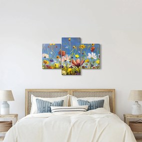 Festett kép egy virágzó rét (90x60 cm)