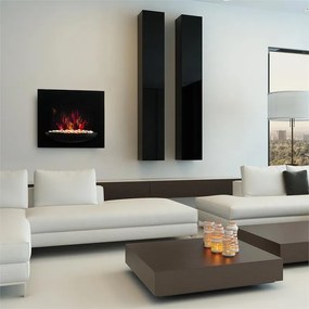 Klarstein Feuerschale, elektromos kandalló, 1800 W, fali, láng illúzió, díszkövek, fekete