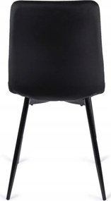 szett étkezőasztal MAX 80-160 cm craft tölgy/fekete és 6 szék PERU fekete