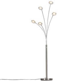 Acél állólámpa LED-del és érintőképernyős fényerő-szabályzóval - Sixties Trento