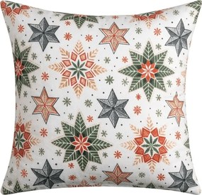 Mikroszálas párnahuzat CHRISTMAS STAR 45x45 cm, színes kivitel