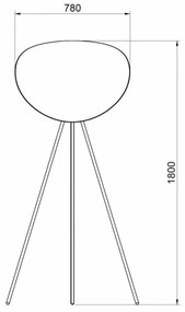 Állólámpa Bronz HIND RABII 30008