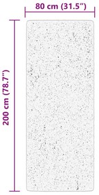 HUARTE kék rövid szálú puha és mosható szőnyeg 80 x 200 cm