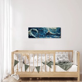 Kép - Az ég és a tenger festése (órával) (90x30 cm)