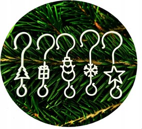 Karácsonyi Akasztók gömbdíszekhez Karácsonyfa medálok 105 db Ajándék