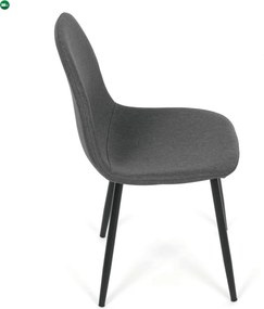 Jídelní židle, šedá, látka, CT-V2972 GREY2