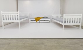 Wilsondo PETRA 5 emeletes ágy pótággyal - fehér Méret: 180x80
