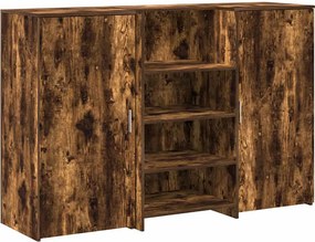 vidaXL recepciós pult füstös tölgy 155x50x103,5 cm szerelt fa