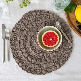 Pamutkeverék tányéralátét ø 35 cm Crochet – Rex London
