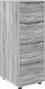 vidaXL Tárolószekrény Szürke Sonoma 40 x 48 x 105 cm Faanyag