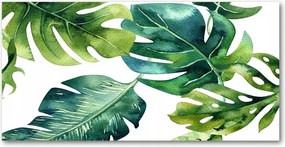 Fotó üvegkép Trópusi levelek 140x70