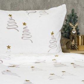 4Home Christmas treemikroflanel ágyneműhuzat, 140 x 200 cm, 70 x 90 cm, 140 x 200 cm, 70 x 90 cm