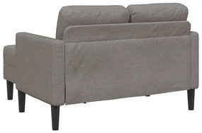 tópszínű anyagból 2 üléses kanapé L-alakú kanapéval 125 cm