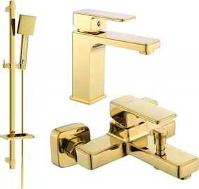 Mexen Cetus DQ45 fürdőkádkészlet, arany - 744303DQ45-50