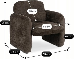 TOGO pihenőfotel, barna