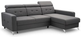 Sarokkanapé Larry (sötétszürke) (J). 1038396