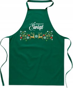 Zöld Konyhai Kötény Boldog Karácsonyt Nyomtatott Karácsonyi Ajándék