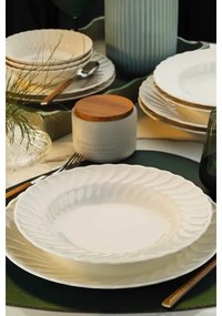 24 részes fehér porcelán étkészlet