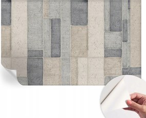 Öntapadós tapéta Fali furnér 3D geometrikus mozaik 416x254 cm