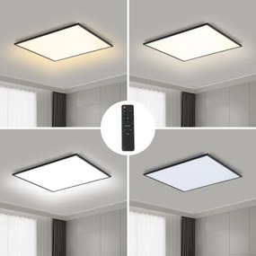 Brilagi - LED Dimmelhető lámpa SLIMFRAME LED/58W/230V 60x60 cm fekete + távirányító