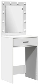 Öltözködőasztal fiókkal 2 pcs Fehér 50 x 41 x 135 cm Faanyag