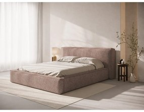 Világos rózsaszín kárpitozott ágytámla 209x100 cm Olivia – Micadoni