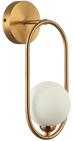 ITALUX WL-3965-1-BRO - Fali lámpa LUPUS 1xG9/25W/230V arany