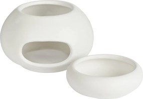 AMBIANCE porcelán aromalámpa, fehér