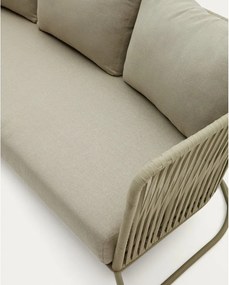 Khaki acél kerti kanapé Saconca – Kave Home