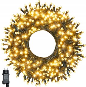 Karácsonyfa Fényfüzér 600 Led Kültéri Fehér Meleg Flash