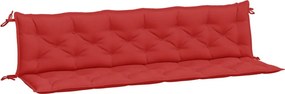 vidaXL 2 db piros oxford szövet kerti padpárna 200 x 50 x 7 cm