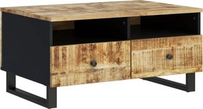 vidaXL tömör mangófa és szerelt fa dohányzóasztal 80 x 54 x 40 cm